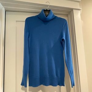 Alex Marie blue turtleneck Cashmere Sweater S excellent condition